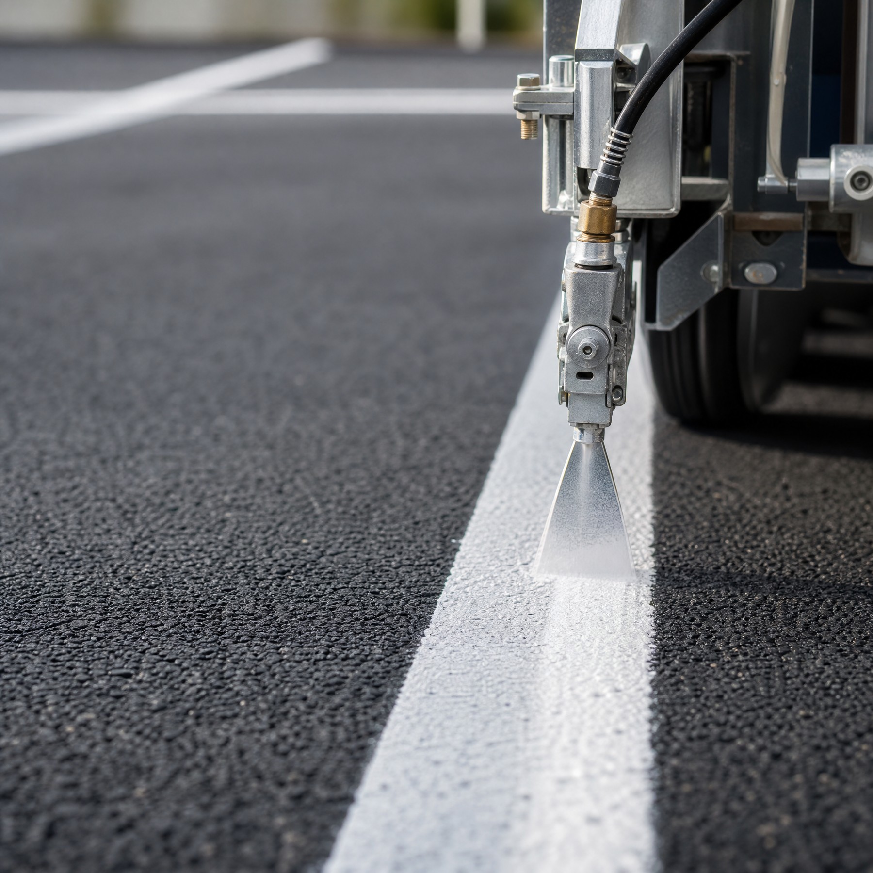 Detailansicht zu Parkplatzmarkierung