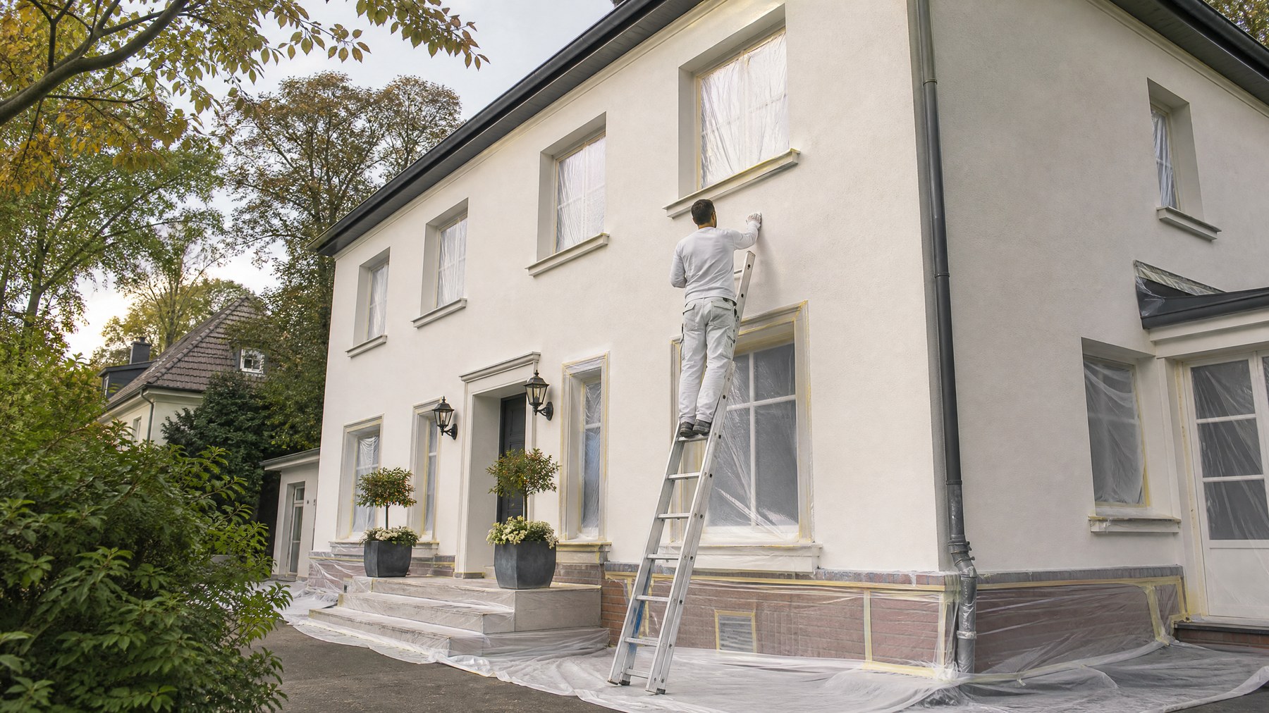 Sanierte Hausfassade in Petershagen-Eggersdorf